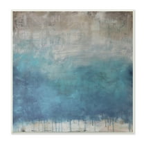 Stupell Industries Paint Drip Hatched Blue Abstract Modern Ombre Painting Unframed Art Print Wall Art, Design by Judi Bagnato