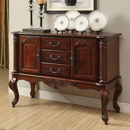 Home Source Server Table - Brown Cherry