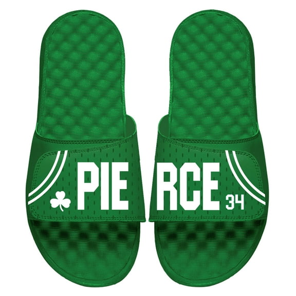 Unisex ISlide Paul Pierce Kelly Green Boston Celtics Retired Player Jersey Slide Sandals