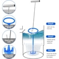 thumbnail image 5 of Surpdew 2 Set Skimmer Basket Handle,Pool Skimmer Baskets Hook Tool With Handle,Inground Swimming Basket Handle Cleaning Tool For Debris Removal,Keep Hands Clean And Safe Supplies Blue, 5 of 7