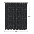 thumbnail image 5 of Dark Blue Celestial Pattern Shower Curtain 72"x84" ,Bathroom Decorative Shower Curtains Set with 12 Hooks,Modern Waterproof Washable Shower Curtain, 5 of 6
