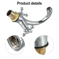 thumbnail image 4 of Bathroom Faucet Vintage Double Handle Swivel Basin Sink Hot Cold Mixing Tap, 4 of 7