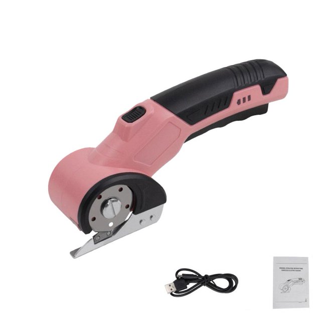 Electric Box Cutter, Cordless Electric Scissors With Safety Lock, USB Rechargeable Cardboard Cutter for Packages Leather Plastic, E-lectric Box C-utter for Cardboard, Fabric, Leather, Plastic