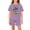 Purple, variant on Grblisyd Back to School Girls' Clothing Sets Boys Cute Letter Print Short Sleeve Crew Neck Shirt and Loose shorts Outfits Size 10-12 Years