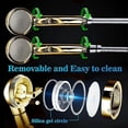 thumbnail image 5 of Shower Head, Universal Hand Shower 3 Modes Hand Shower Head Water Saving Shower With Chrome Closure Detachable Shower Head Bathroom Shower, Gold[jl], 5 of 5