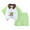 B0190-Light Green, variant on NIEWTR Boy's 2 Piece Summer Beach Set Short Sleeve Tee with Elastic Waist Short SetsSummer Pjs For 18-24 Months 2t 3t 4t 5t 6t Summer Pjs kids,18-24 Months