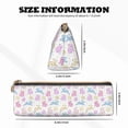thumbnail image 2 of Rocae Easter Colorful Rabbit for Leather Pencil Case - Zippered Pen Case Stationery Bag Zipper Pouch Pencil Holder For Men Women Businessmen And Artists, 2 of 5