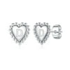 IEFRICH Heart Initial Earrings for Girls S925 Sterling Silver Post Post Gold Plated Dainty Cute Girls Earrings Hypoallergenic Initial Earrings Jewelry Gifts for Girls Kids