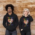 thumbnail image 4 of Peace Love Pride Persian with Rainbow Sunglasses LGBT LGBTQ+ Hoodie Unisex Merch Hoodies Cat Lover Kitten Owner Gifts - 01004, 4 of 6