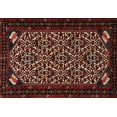 thumbnail image 1 of Ahgly Company Machine Washable Indoor Rectangle Traditional Brown Area Rugs, 2' x 5', 1 of 7