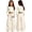 X35 Beige, variant on SJLDQY Sweatpants for Girls Letter Graphic Wide Leg Pants Drawstring Waist Straight Leg Pants with Pockets