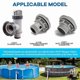 thumbnail image 3 of 6-Pack Round Pool Valve O-Ring Rubber Gaskets for Plunger Replacement Swimming Pool Maintenance Accessories, 3 of 5