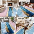 thumbnail image 5 of 6'x9' Area Rugs, Pink Blue Indoor Outdoor Area Rug for Living Room Bedroom, Modern Artwork Oil Painting Abstract Washable Bathroom Rugs Kitchen Floor Carpet Mats Home Decor Aesthetic, 5 of 8