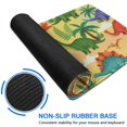 thumbnail image 6 of Long Mouse Pads for Desk,Colorful Dinosaurs Palm Trees Pattern Desk Mats on Top Of Desks, Desk Mouse Pad Extra Large with 3mm Non-Slip Base and Stitched Edge for Gaming,Office,Work,Home 31.5"x11.8", 6 of 6