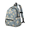 thumbnail image 2 of Daisy Pioneer Flower Blue Pattern Backpack for School, Cute School Bag with Adjustable Shoulder Straps and Padded Back, 13.4"x11"x4.7", 2 of 5