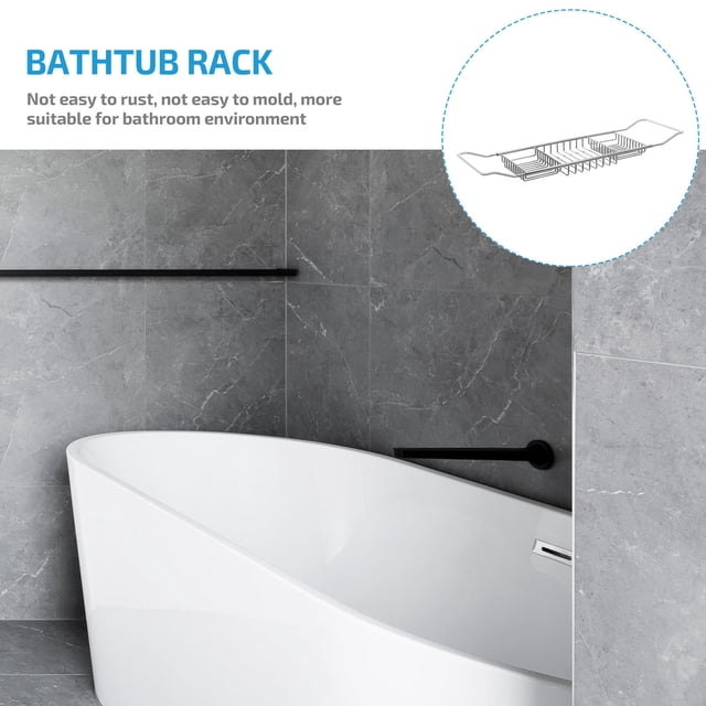 Raindrops Plateau de Rangement pour Baignoire Antidérapant pour Usage Moderne Lot de 1