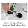 thumbnail image 2 of Toilet Brush, 360 Degree Brush Head ,Bathroom Cleaning , Compact Size Stainless Steel Toilet Cleaning Brush, Black, 2 of 7