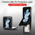 thumbnail image 4 of Premium PU Leather Case for Samsung Galaxy Z Flip 5 5G,Women Men Wallet Case with Credit Card Holder Folding Case Shockproof Hard PC Protective Phone Case Cover,Black, 4 of 14