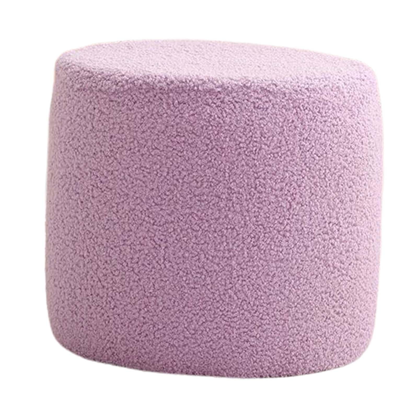 Footstools Ottomans Small Footstool Shoe Changing Stool Seat Chair Sofa Tea Stool Foot Rest Stool for Home Bedroom Sturdy Room Doorway Violet