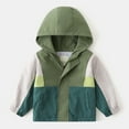 thumbnail image 2 of Mercatoo Lightweight Jacket for Toddler Boys Girls, Color Blocking Zipper Rushing Top Jacket Kids Fall Winter Hooded Jackets, 2 of 9