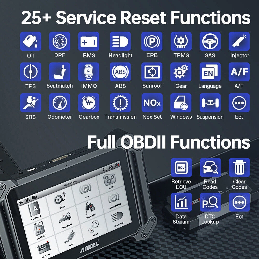 [Second Hand] ANCEL V6 PRO Bidirectional OBD2 Scan Tool with Gift: BM410