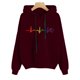 thumbnail image 2 of Gibobby Sudaderas para mujer, Sudaderas casuales para mujer, capucha con cordón, sudadera con capucha, manga larga(Vino,M), 2 of 3