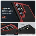 thumbnail image 6 of Armor Shockproof Case for Samsung Galaxy S25 Ultra, [Military Grade Anti-Drop] Rugged Hybrid Hard PC+Soft Silicone Heavy-Duty Tough Durable Lightweight Protective Bumper Phone Case, Red, 6 of 8
