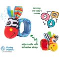 thumbnail image 3 of Juguetes De Sonajero - Lindos 4 Piezas De Animales Infantiles (2 Piezas De Cintura Y Calcetines) 2 Piezas De Sonajeros con Correa De Campana Suave para La Muñeca Y Juego De Calcetines para Buscador De Pies, Juguetes Blandos Educativos para C Rojo Verde Cocina, Decoración y Otros, 3 of 5