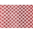 thumbnail image 1 of Ahgly Company Machine Washable Indoor Rectangle Checkered Red Modern Area Rugs, 3' x 5', 1 of 4
