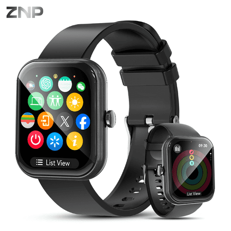 AI Smart Watch for Men Women Tracker 30-Day Standby Time, 1.87" HD SmartWatch with 100+ Sport Modes/Sleep Monitor, IP68 Waterproof Pedometer for Android iOS