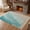 Teal Blue, variant on Hallway Runner Rug 2'x 6', Blue Coastal Wave Reversible Washable Rug with Tassels, Summer Modern Ocean Beach Decorative Modern Soft Carpet Mat for Living Room, Kitchen, Dining Room