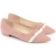 thumbnail image 1 of Zapatos Planos De Ballet Dedo Del Pie Puntiagudo Para Mujeres Rosa 40, 1 of 7