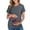 Dark Gray, variant on Tejiojio Maternity/Labor/Nursing Clothing Pregnant Womans Solid Color Print Short Sleeve Woman Casual Clothe Top