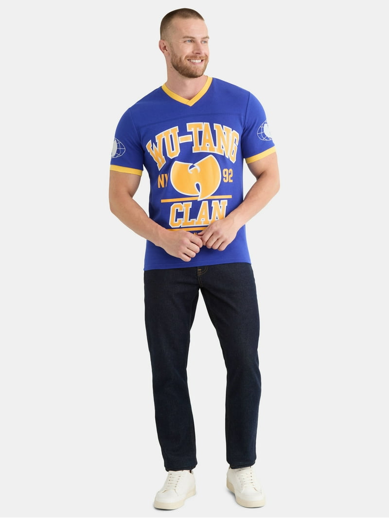 Wu-Tang Clan Men's and Big Men's Mesh Football Jersey Style Shirt