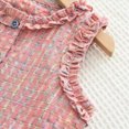 thumbnail image 5 of TOWED22 Toddler Baby Girl Outfits 2 Piece Sleeveless Embroidered Bow Camisole Wide Leg Linen Pants Clothes(Red,4-5 Y), 5 of 9