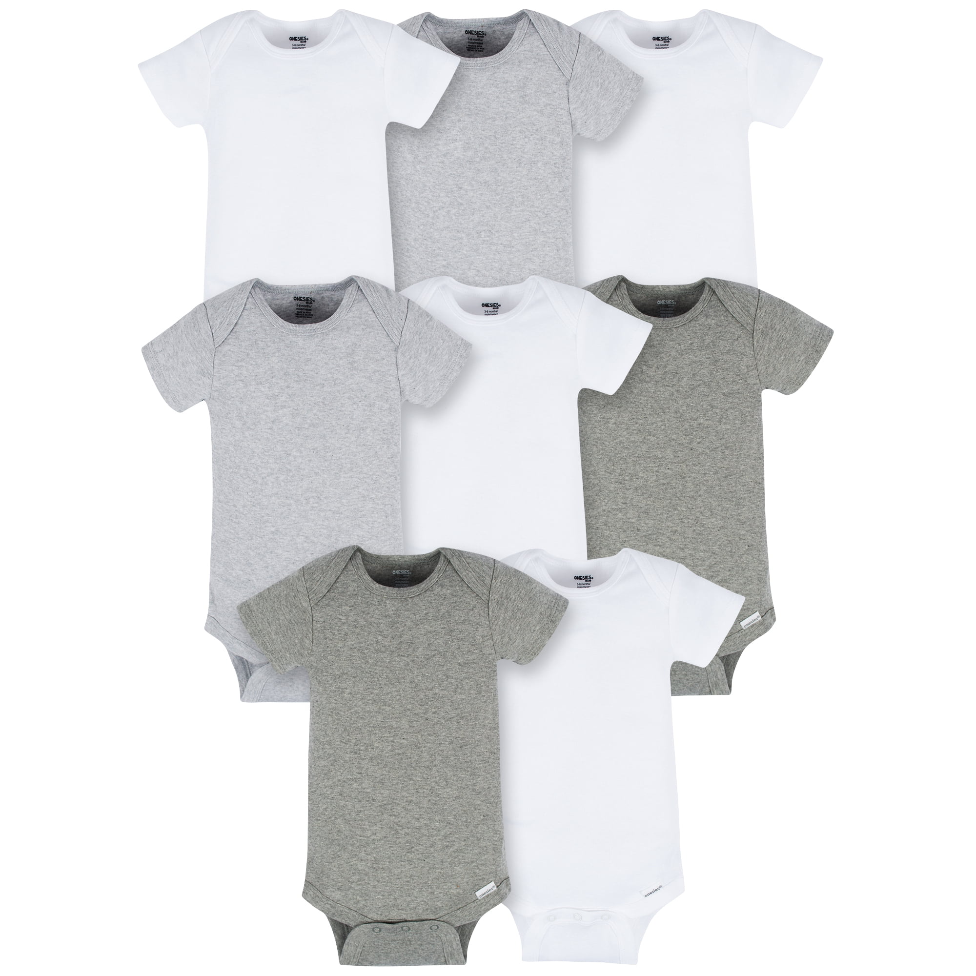 Onesies Brand Baby Neutral Bodysuits, 8-Pack, Sizes Newborn - 12 Months