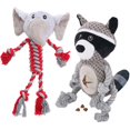 thumbnail image 1 of Hugeme Juguetes De Cuerda Para Perros Para Mantenerlos Ocupados – Juguetes Para Perros De Tira Y Afloja Para El Aburrimiento, Juguetes Interactivos Para Cachorros Chirriantes Para Perros Pequeños, Med, 1 of 1