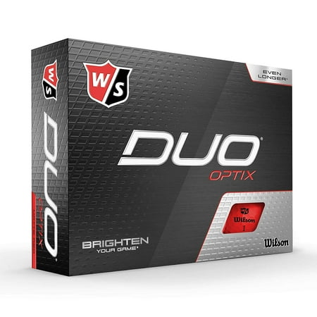 UPC: 0887768899233 | Wilson Duo Optix Golf Ball Red 12-ball pack