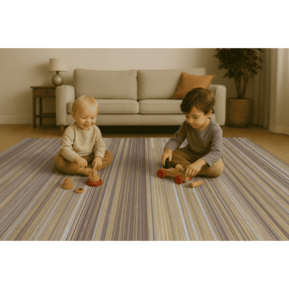 Merilkmc Large Area Rugs, 6ft x9ft, Modern, Machine Washable, Non-Slip