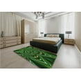 thumbnail image 4 of Ahgly Company Indoor Rectangle Patterned Dark Lime Green Area Rugs, 2' x 5', 4 of 6