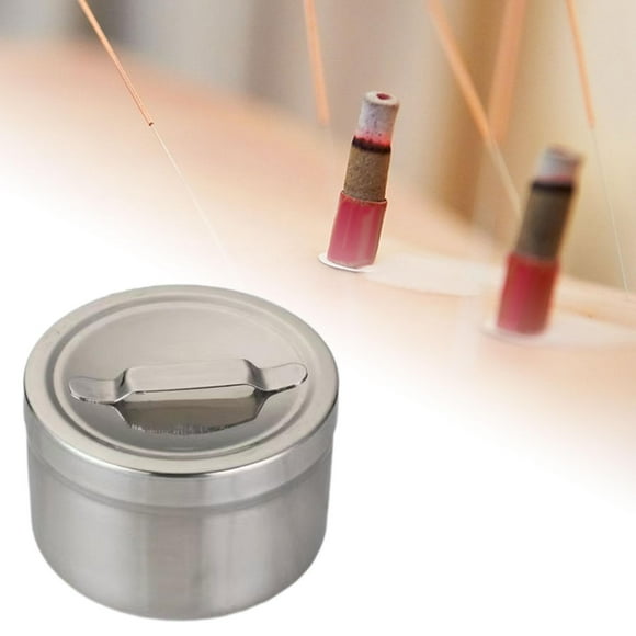 Tarro de ungüento médico de acero inoxidable, dispensador de bolas de algodón, práctico tarro de ungüento resistente, ligero, pequeño para salón de