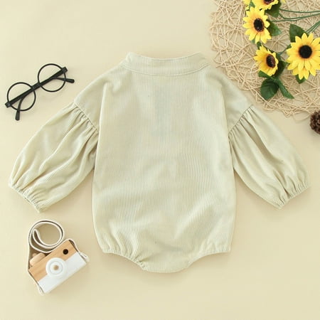 

Aayomet Baby Rompers Girl Long Sleeve Jumpsuit For Baby Boy Baby Girls Ruffle Romper Jumpsuit Bodysuit Headband Summer Clothes Outifis White 9-12 Months