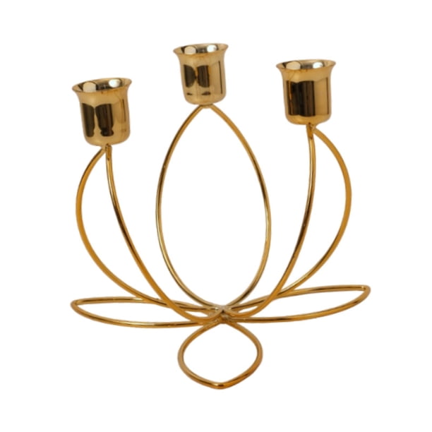 Candelabro de hierro, elegante soporte para velas, centro de mesa, accesorio para fotos, candelabro, candelabro cónico para festivales junto a la Para 3 Velas