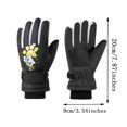 thumbnail image 3 of BXJX Girls Winter Gloves, Non-slip Thermal Water-Repellent Fleece Lined Outdoor Skiing Gloves Black Size Free Size, 3 of 4