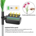 thumbnail image 3 of Luces solares para exteriores, 2 piezas de luces solares de jardín con forma de lirio, luces LED solares que cambian de color, flores más grandes y paneles solares, decoración de jardín para patio, ca, 3 of 3
