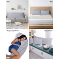 thumbnail image 6 of Purple Pillow Covers Standard Size 2 Pack, Grid Checkered Plaid Gingham Lattice Trellis Soft Bed Throw Pillowcases Breathable Cooling Long Lumbar Body Pillow Sham Cover for Bed Sofa 20''x26'', 6 of 7