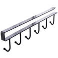 thumbnail image 1 of Metal Cabinet Hanging Rack Bathroom Kitchen Organization Free Nail Seamless Hook Organizer Rack, 1 of 4