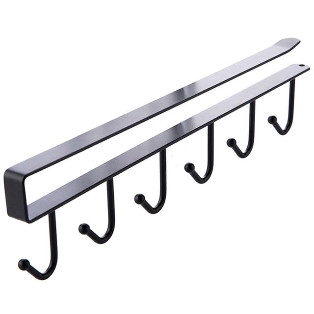 Metal Cabinet Hanging Rack Bathroom Kitchen Organization Free Nail Seamless Hook Organizer Rack