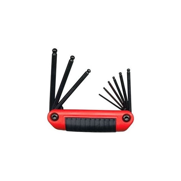 Eklind Tool 5/64" to 1/4" SAE Ergo Fold 9 in 1 Ball End Hex Key Set 1 pc.