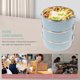 thumbnail image 4 of Stackable Lunch Box Stainless Steel Bento Box 3 Tier Lunch Holder Portable Lunch Box, 4 of 4